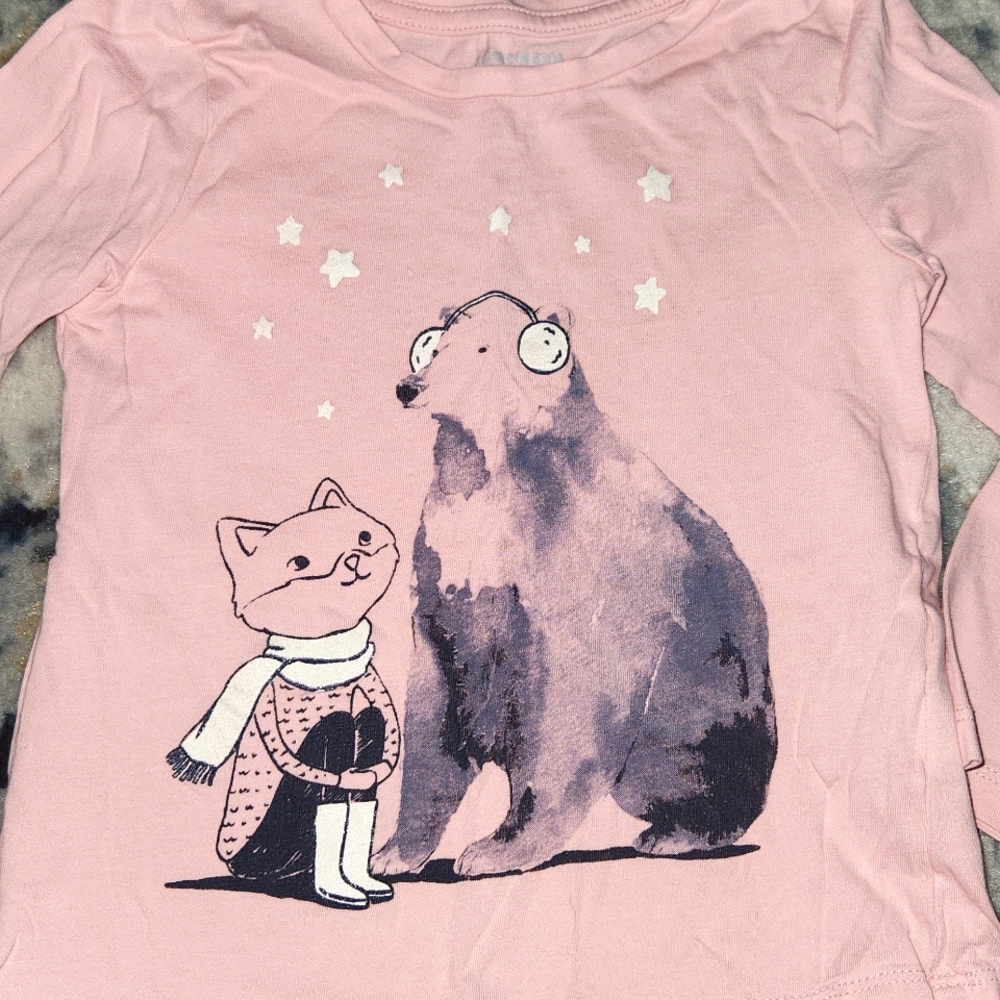 Cute cat or fox long sleeve